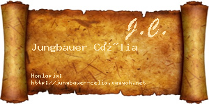 Jungbauer Célia névjegykártya